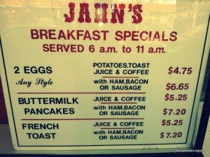 Breakfast at Jahn's Diner, Jackson Heights