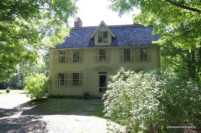 Remains of the house of Henry David Thoreau in Concord, MA