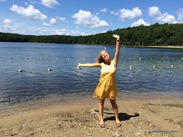 Abby in Walden Pond, Concord, Massachusetts