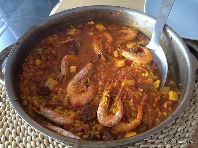 "Paella" in Terramar Restaurant, Vejer