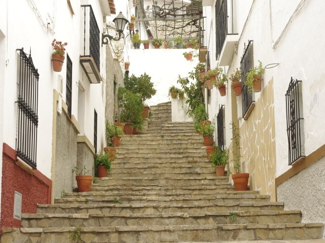 The steps in Carratraca, Málaga