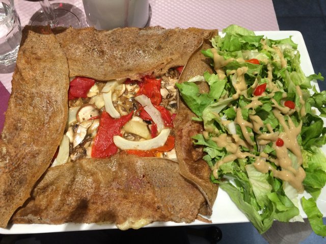 Crepes filled with vegetables Toulouse