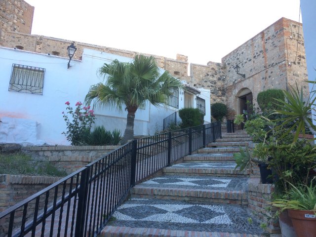 The entrance to the castle in Salobreña