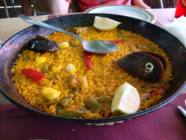 A rice dish on the Costa Blanca