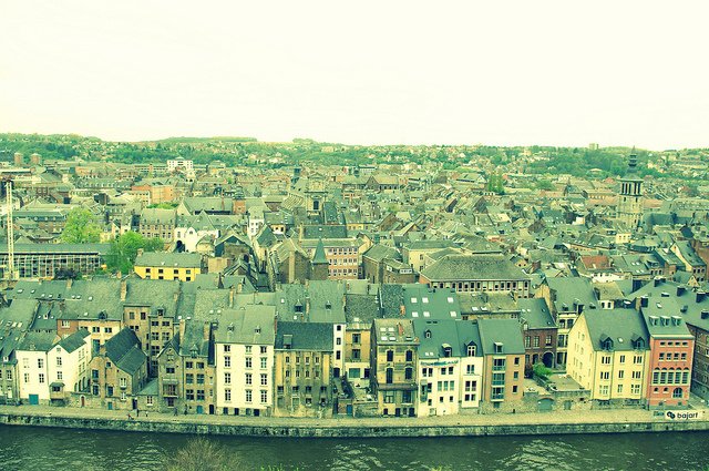 Vistas de Namur desde la Ciudadela, Bélgica