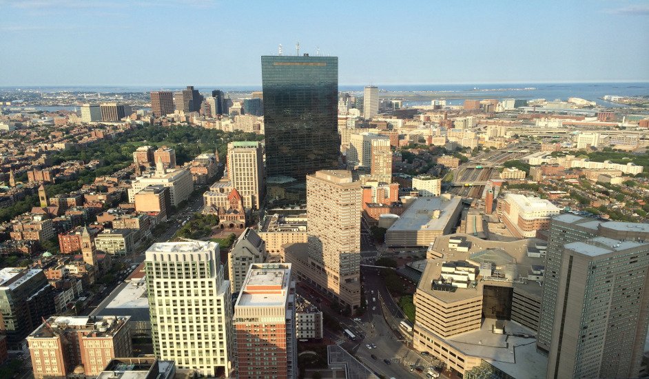 La ciudad de Boston desde el Prudential Tower