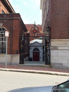 Puerta de entrada al Campus de Harvard, Cambridge MA