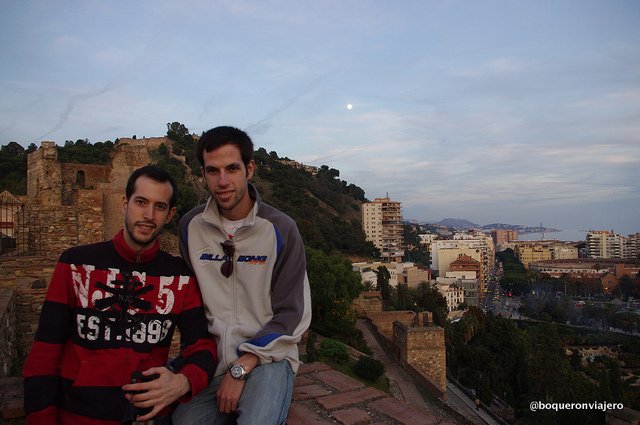 Pedro y Javi en La Alcazaba de Málaga