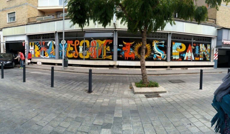 Arte callejero en Málaga