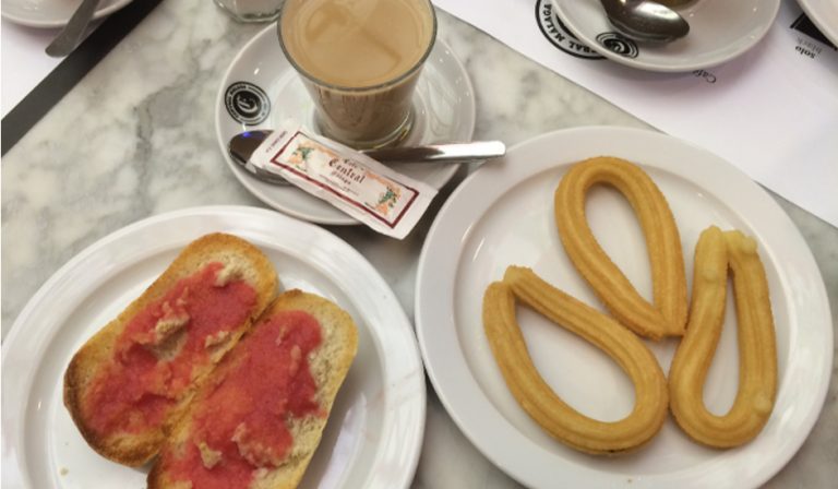 Breakfast in Cafe Central with Devour Malaga Food Tours