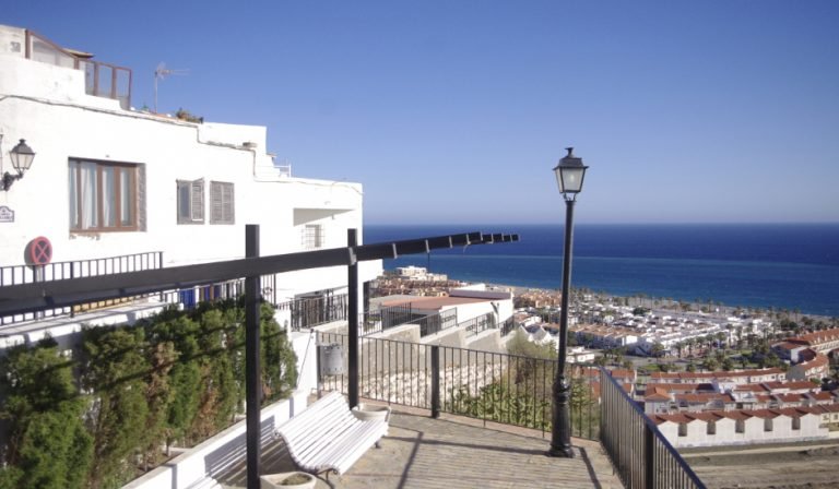 The views of the sea from the town of Salobreña
