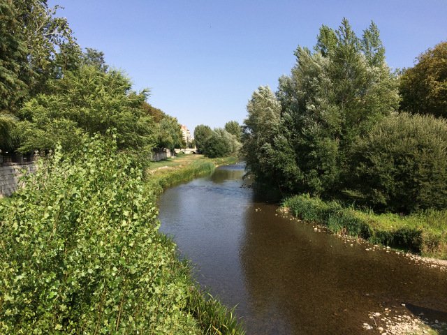 El Río Arlanzón de Burgos