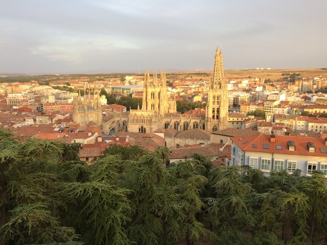 Vistas de Burgos desde el mirador del Castillo